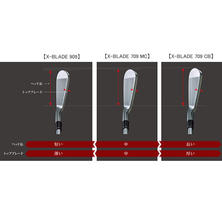 X-BLADE 709 CB アイアン (6本セット) NS PRO MODUS3 TOUR120(アイアン