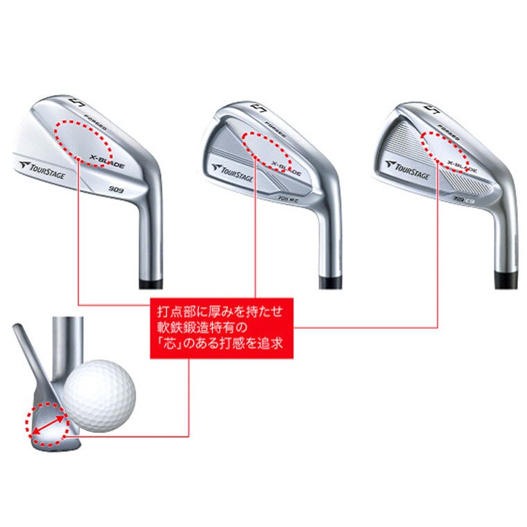 X-BLADE 709 CB アイアン (6本セット) NS PRO MODUS3 TOUR120(アイアン