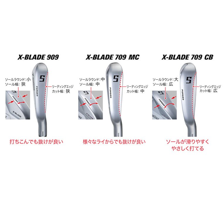 X-BLADE 709 MC アイアン(6本セット) NS PRO MODUS3 TOUR120 X-BLADE 709 MC アイアン(6本セット) NS PRO MODUS3 TOUR120
