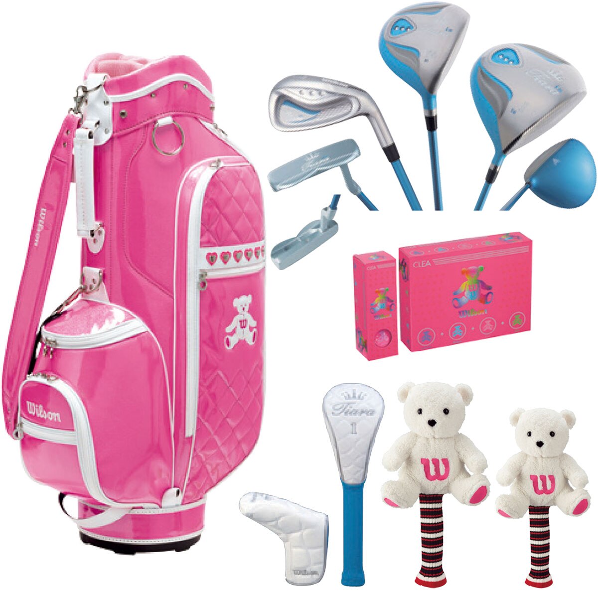 wilson tiara レディースゴルフクラブセット　アディダスキャディバッグ 楽天市場】Wilson TIARA MODA 8set レディース クラブセット 8本