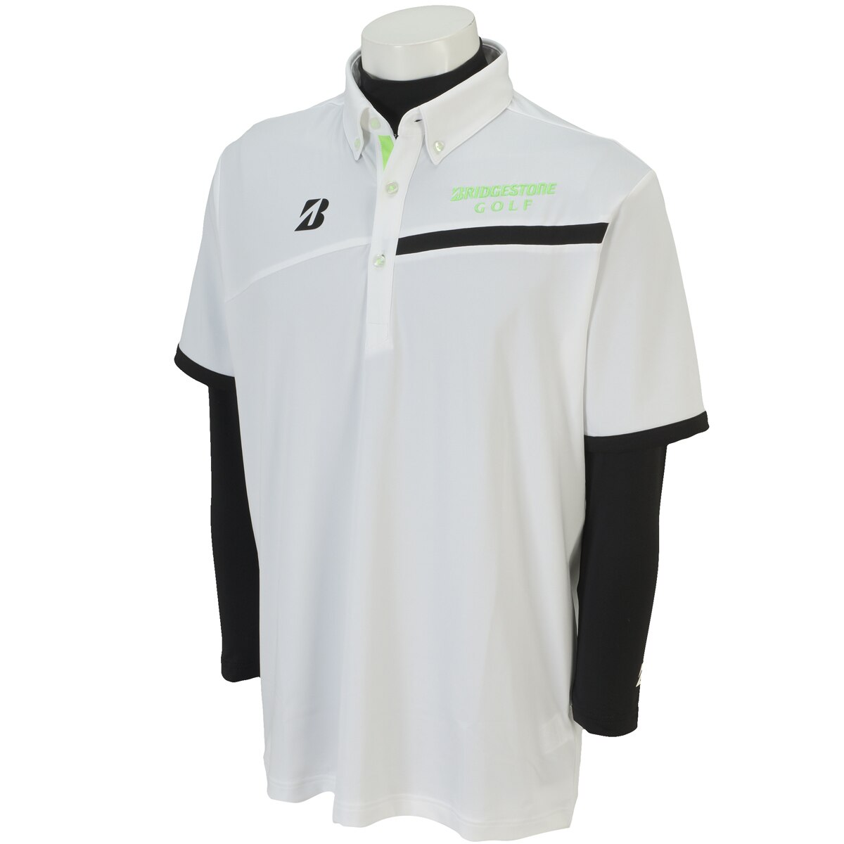 BRIDGESTONE GOLF ストレッチ長袖アンダーシャツ付き半袖ポロシャツ dショッピング |ブリヂストン BRIDGESTONE GOLF ULTICORE