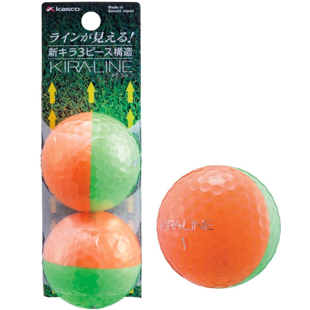 KIRA LINE ボール 2球パック(ボール（新品）)|KIRA(キャスコ) の通販 GDOゴルフショップ(0000494121)