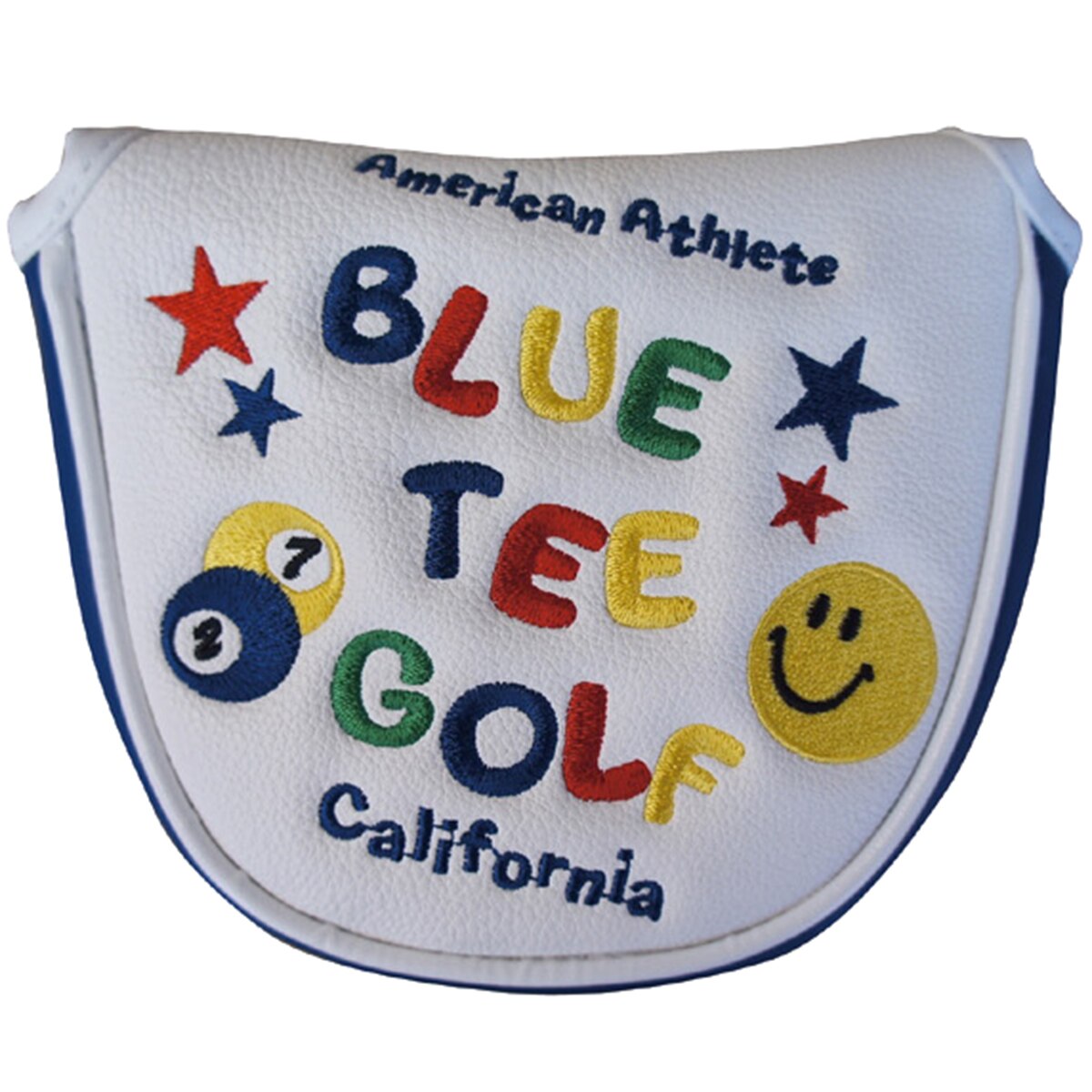 ブルーティーゴルフ BLUE TEE GOLF スマイル ニットヘッドカバー FW用