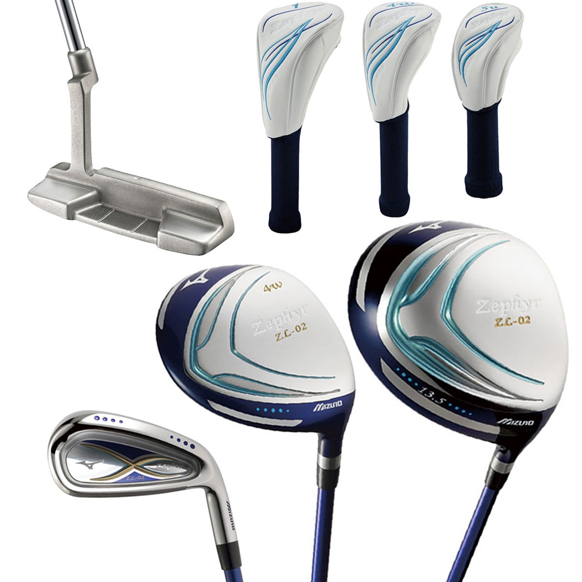 【美品】 ミズノ ZL-02 キャロウェイ 10本 レディース クラブセット L ゴルフクラブセット ミズノ Zephyr ZL-02 レディース ミズノ