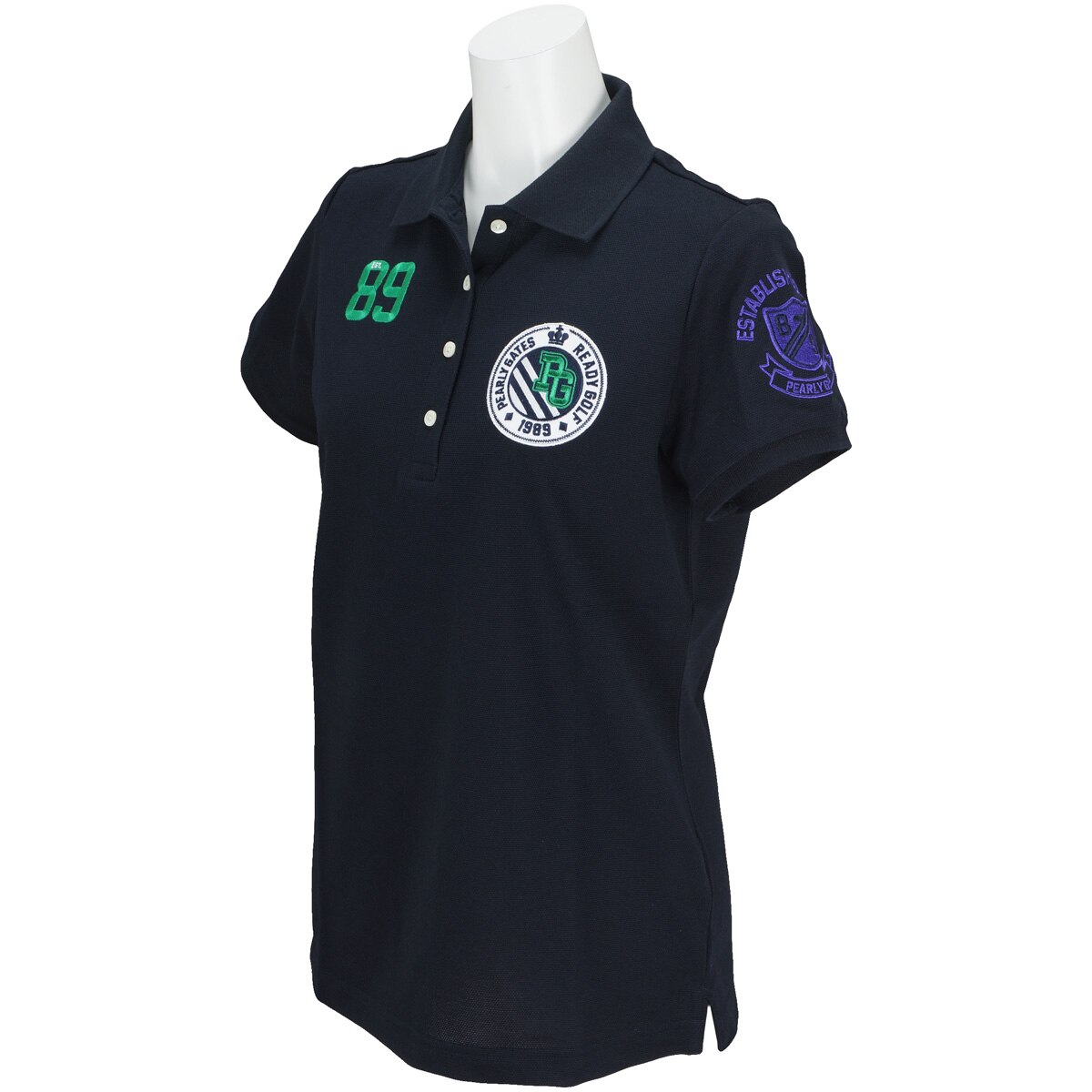 パーリーゲイツ サラクール タック鹿の子 半袖ポロシャツ