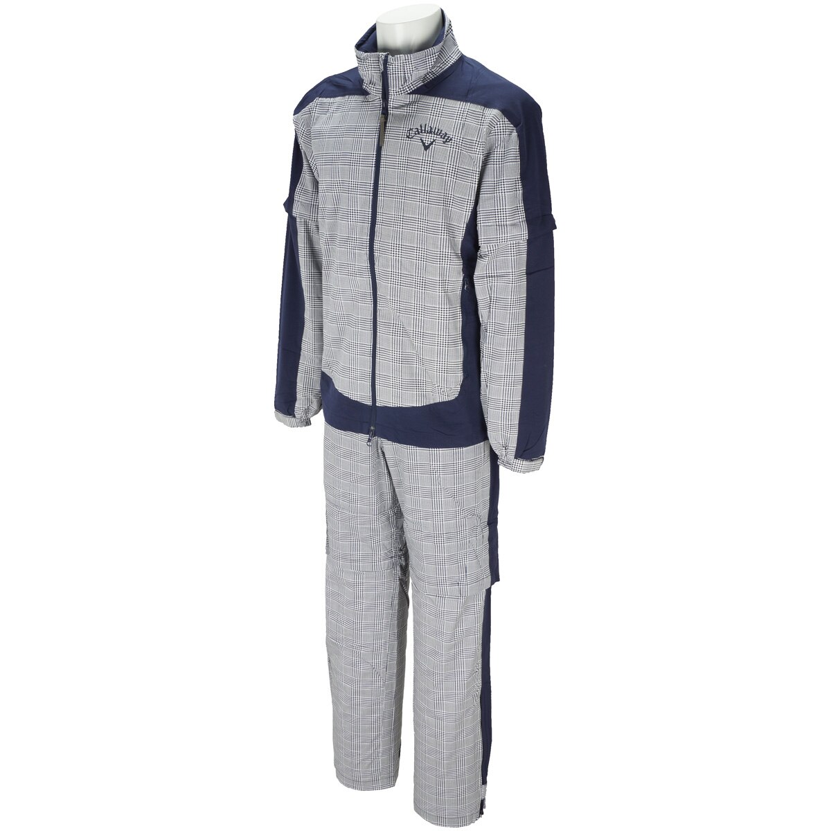 【chz】 Callaway チェック柄レインウェア LL CALLAWAY セットアップレインウェア（MENS)