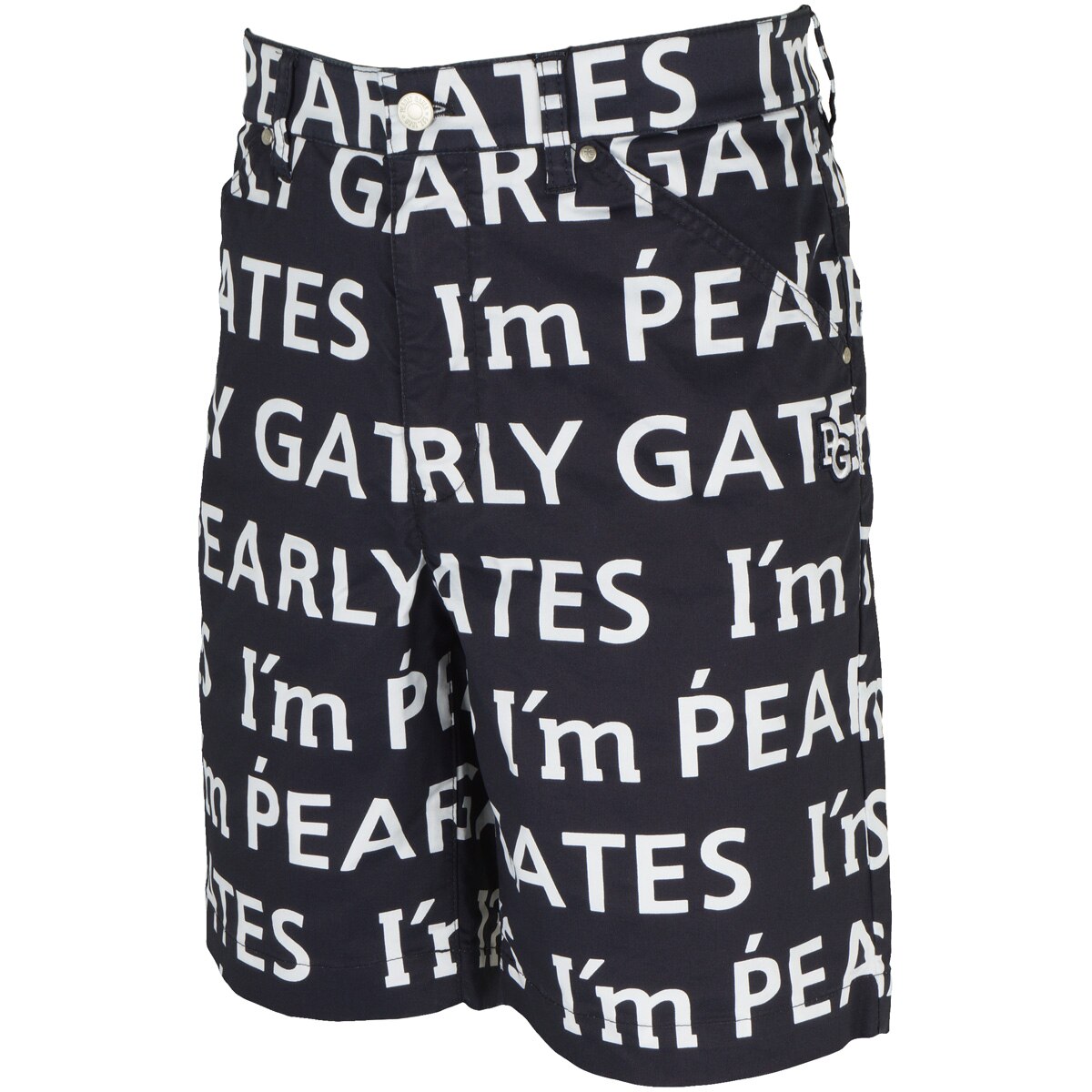 PEARLY GATES ストレッチハーフパンツ　☆美品☆ 新品 パーリーゲイツ ハーフパンツ ストレッチ ホワイト サイド
