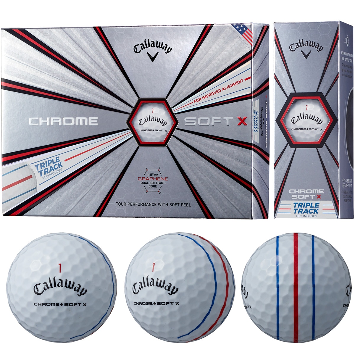 口コミ・評価｜CHROME SOFT X 19 Triple Track ボール（ボール（新品