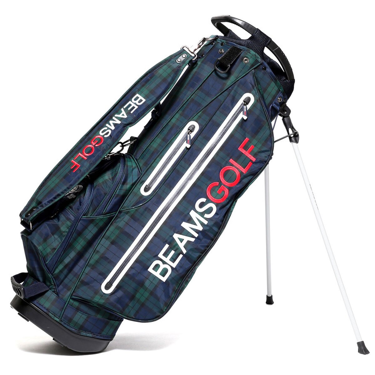 【新品】BEAMS GOLF NEW キャディバッグ ブラックウォッチ　スタンド 口コミ・評価｜BEAMS GOLF NEWスタンドキャディバッグ ブラック