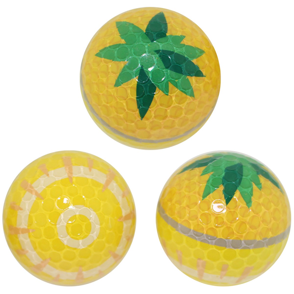 (未使用･未開封品)　ホクシン交易 ゴルフボール  冷凍みかん ボール 3球セット BALL007 vf3p617 冷凍みかんボール3球セット BALL007 デザイン 【IR】 : ワールド