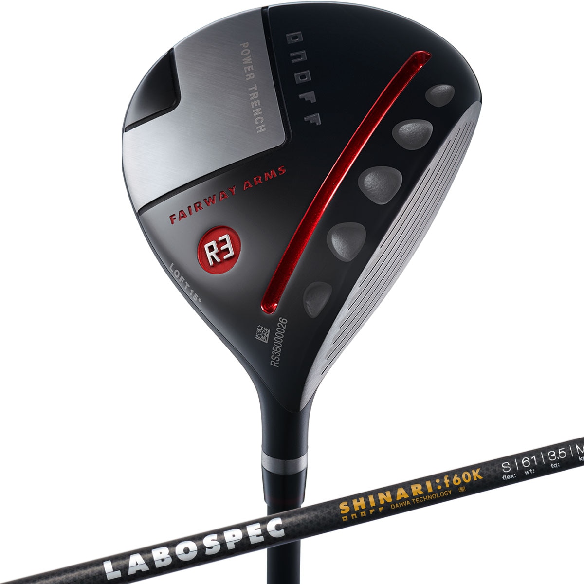 オノフ KURO FAIRWAY ARMS 4番W FAIRWAY ARMS KURO 標準シャフト