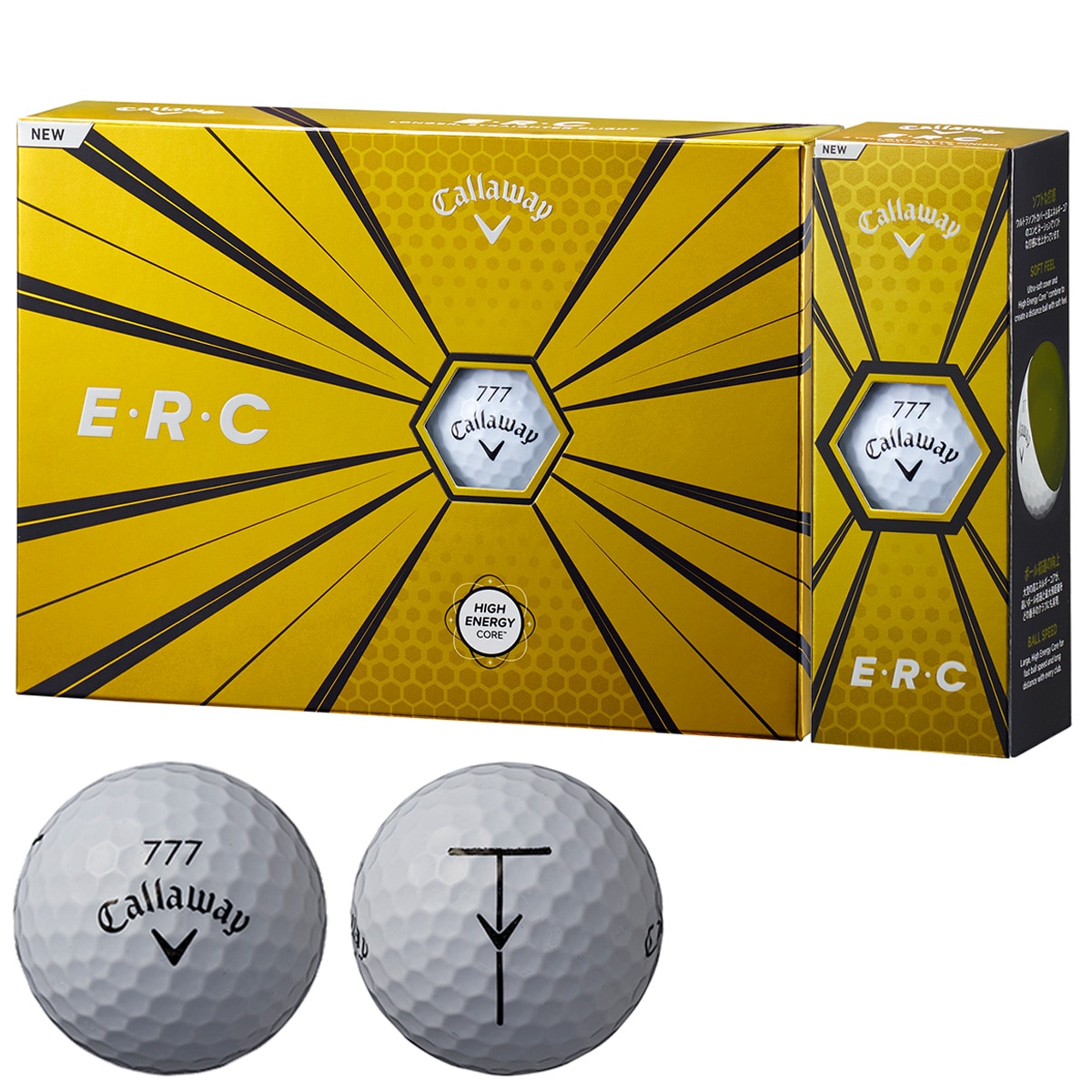キャロウェイ　ERC　ゴルフボール　サッカーボール　黄　1ダース　新品未使用 キャロウェイ ERC ゴルフボール サッカーボール 黄 1ダース 新品