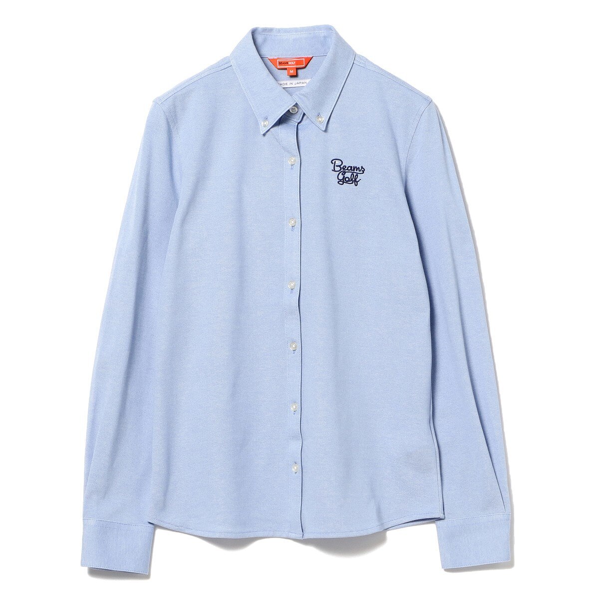 BEAMS GOLF ORANGE LABEL スクリプトロゴ ボタンダウン シャツ