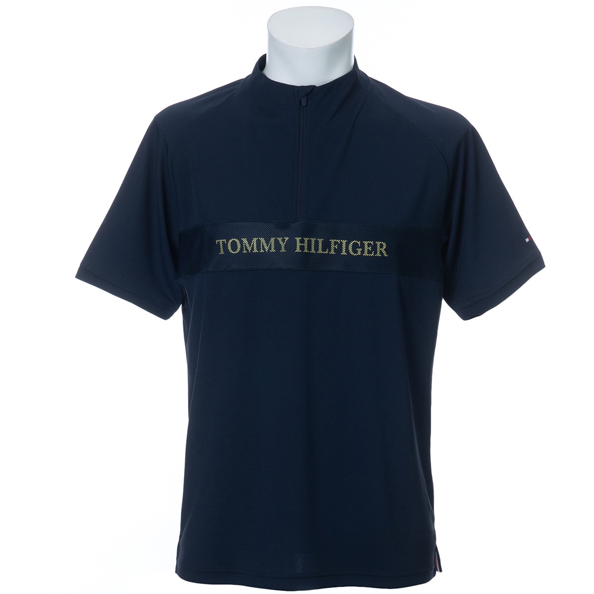 tommy hilfiger golf 安い ハーフジップ 半袖ポロシャツ