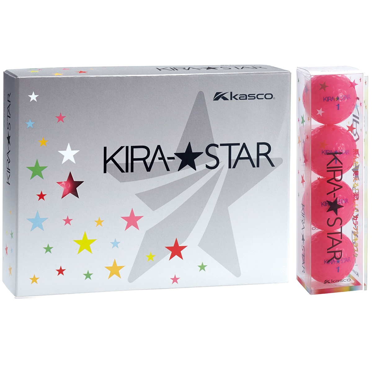 キャスコ/ゴルフボール KIRA STAR《1ダース(12球入り)/ピンク》