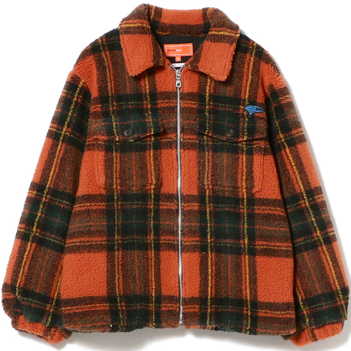 口コミ・評価｜BEAMS GOLF ORANGE LABEL チェック柄 ボア ジャケット