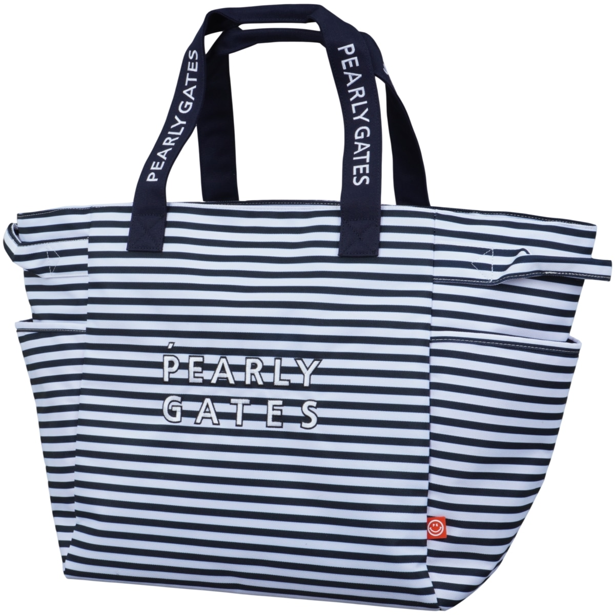 超美品】パーリーゲイツ ロッカーバッグ 白×ネイビー ボーダー