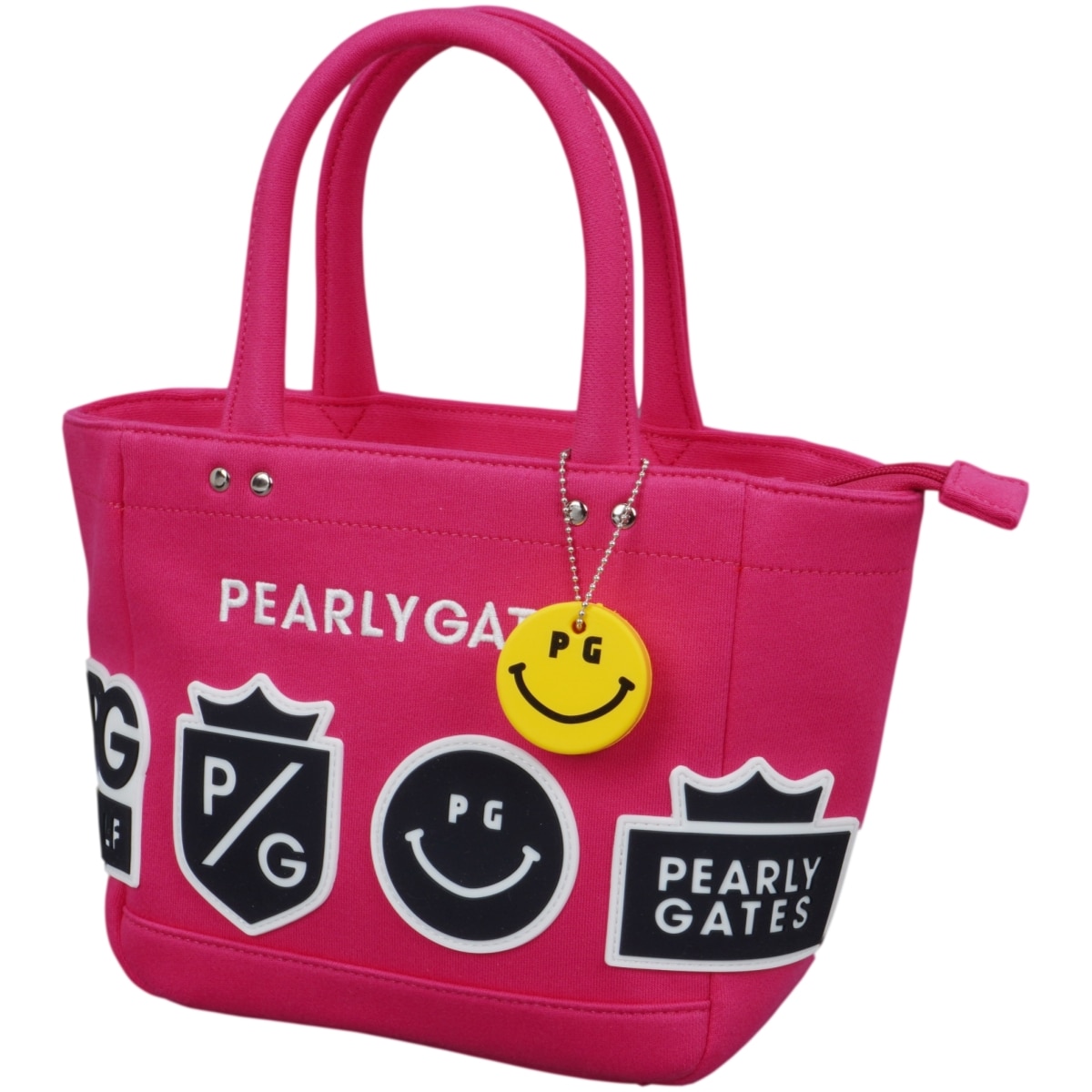 ロゴ×PG PEARLY GATES スマイリーフェイス ゴルフカートバッグ SMILE
