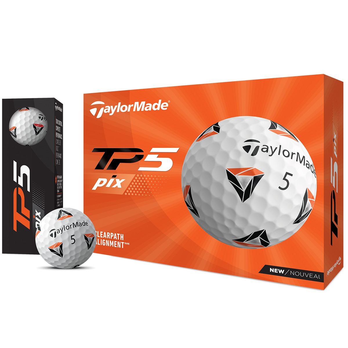 新品テーラーメイド TP5 pix ゴルフボール 5ピース