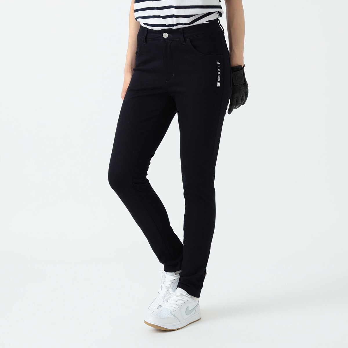 BEAMS GOLF ビームスゴルフ ストレッチロングパンツ ロゴ刺繍 S BEAMS GOLF ビームスゴルフ ストレッチロングパンツ ロゴ刺繍 S