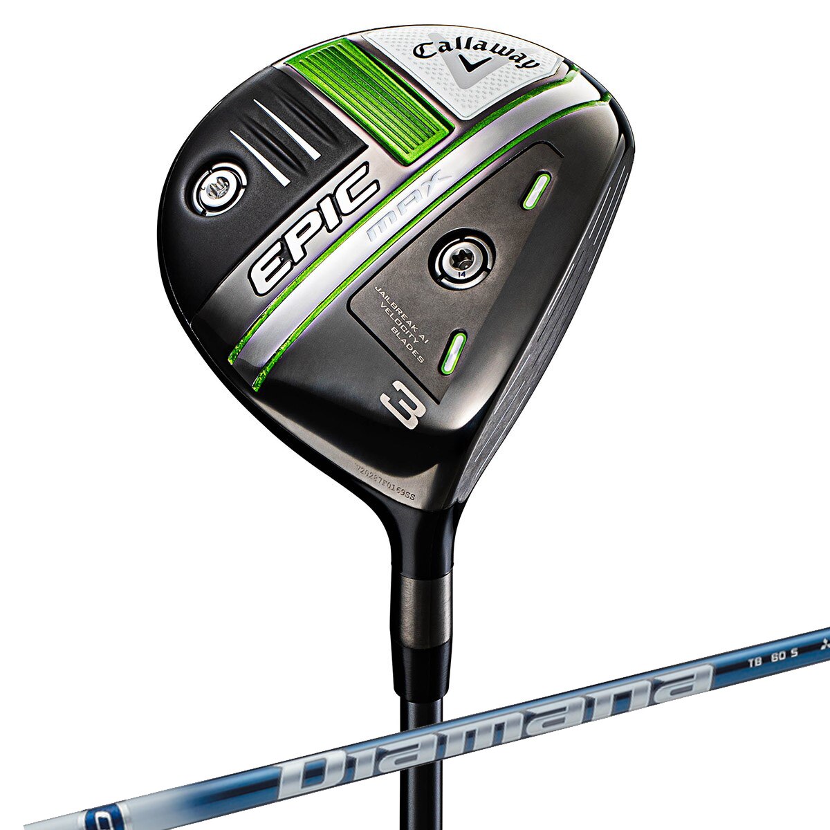 エピック MAX フェアウェイウッド Diamana TB40／50／60／70 レフティ