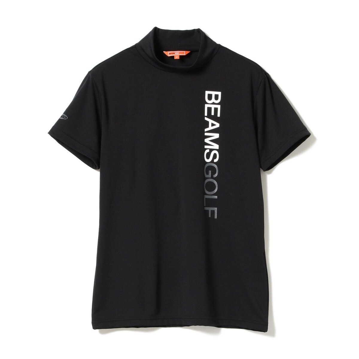 BEAMS GOLF 3Dロゴプリント　長袖モックネックシャツ BEAMS GOLF ORANGE LABEL スリーブラインロゴ 裏起毛 モック