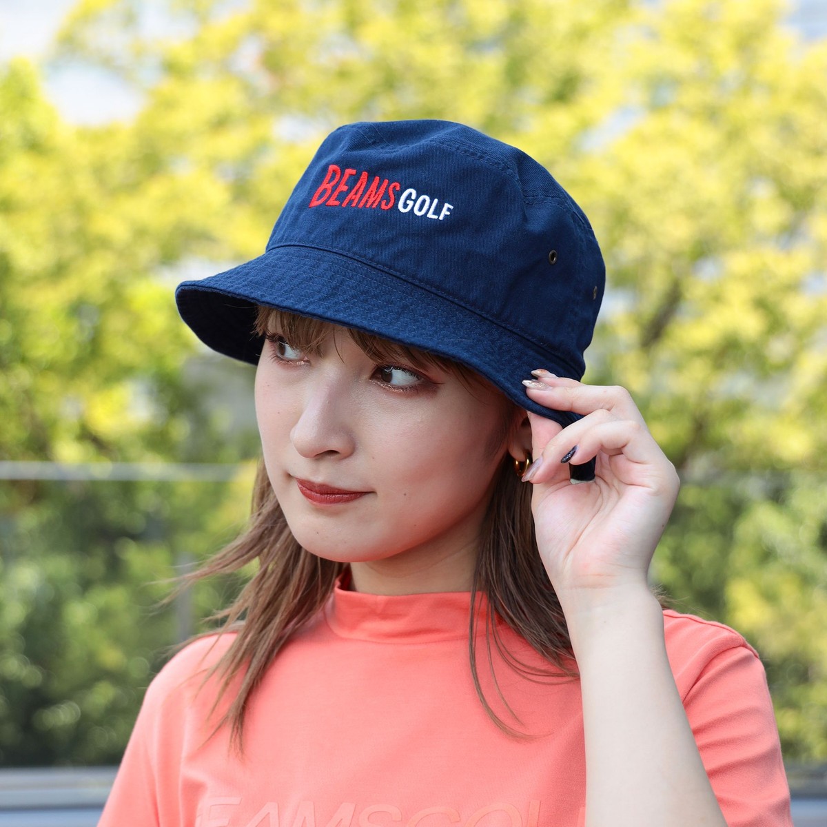 BEAMS GOLF フラッグロゴ バケットハット(【男性】その他帽子)|BEAMS