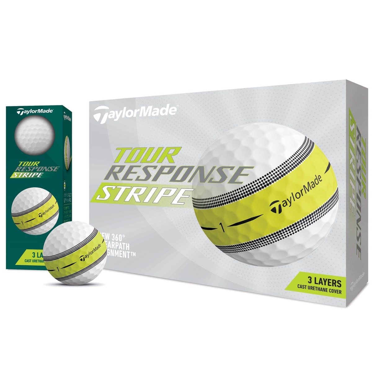 Tour Response Stripe ボール(ボール（新品）)|TOUR RESPONSE(テーラーメイド) N0803501の  GDOゴルフショップ(0000659317)