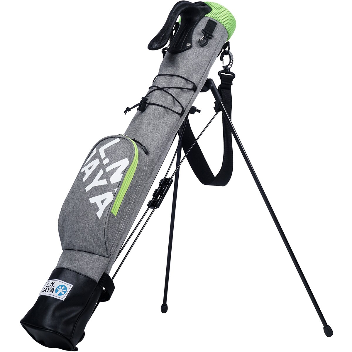 レザックス キャディバッグ L.N.JAYA 9.0型スタンドバッグ グレー LNCB-0415 ゴルフキャディバッグ レザックス キャディバッグ  9.0型