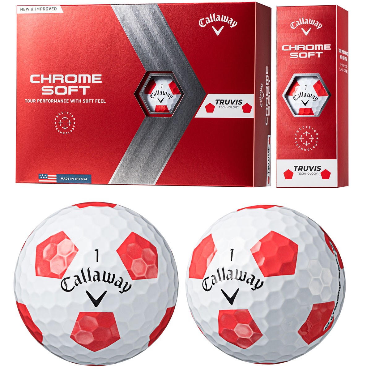 CHROME SOFT TRUVIS レッド ボール(ボール（新品）)|CHROME SOFT(キャロウェイゴルフ) 6421259122044の通販  - GDOゴルフショップ(0000660133)