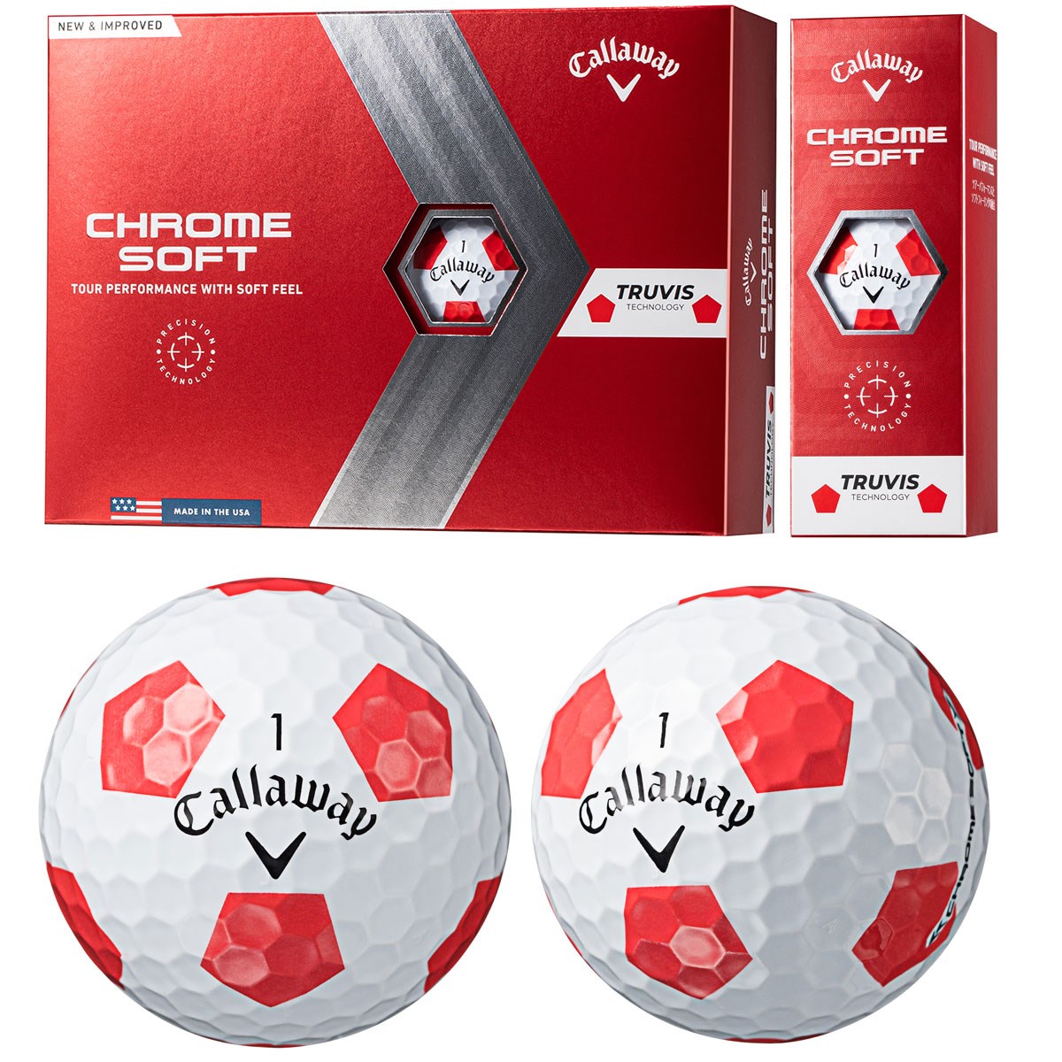 CHROME SOFT TRUVIS レッド ボール -