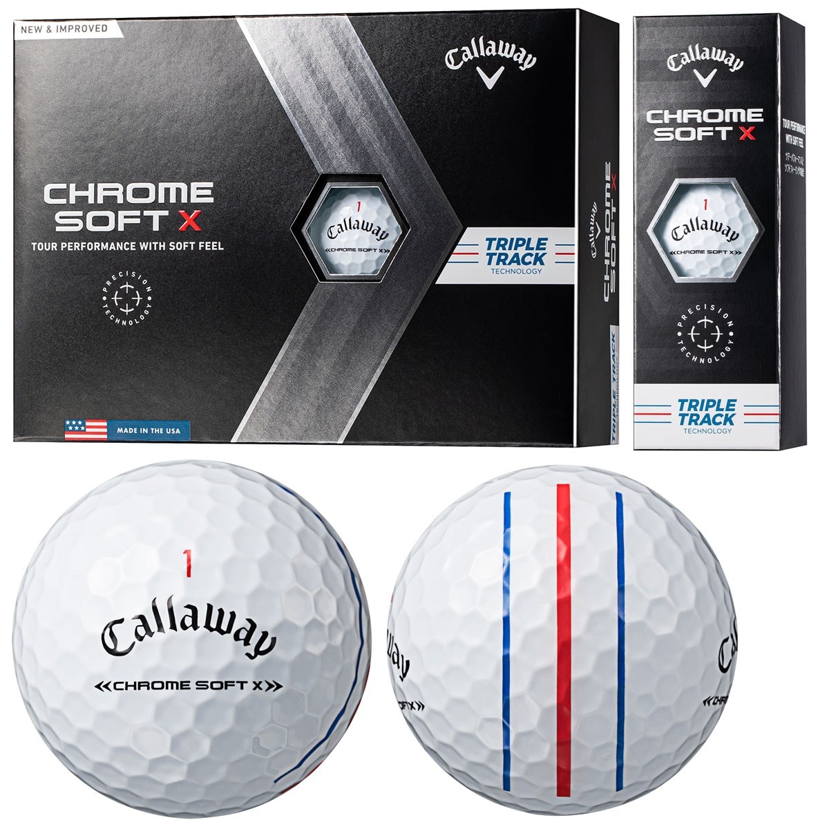 Callaway クロムソフトX TRUVIS ゴルフボール ２ダースセット売