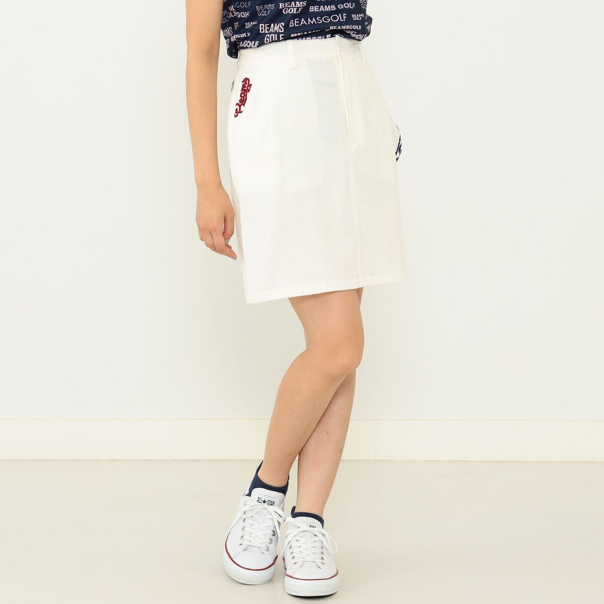 BEAMS GOLF ORANGE LABEL スターフラッグロゴ ツアー ストレッチ