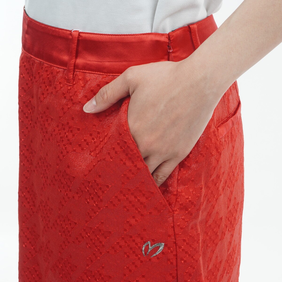 セール・アウトレット】ラメジャカード 千鳥スカート レディス