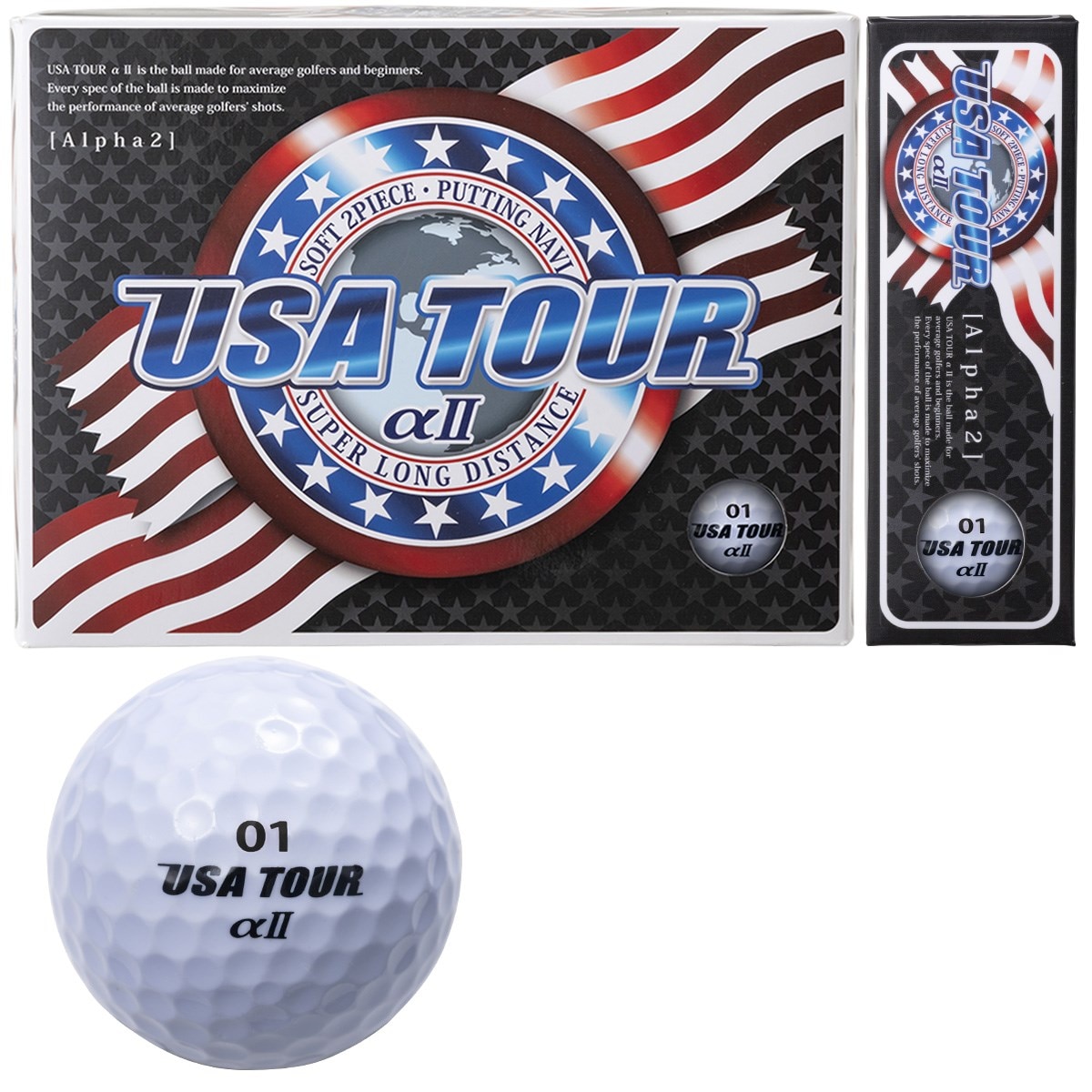 USA TOUR αII ボール(ボール(新品))|USA TOUR(朝日ゴルフ) の通販