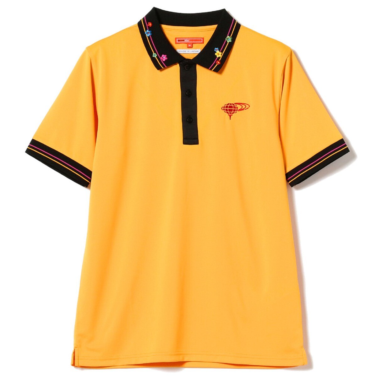 BEAMS GOLF ORANGE LABEL フラワー クレリック ポロシャツ(半袖シャツ