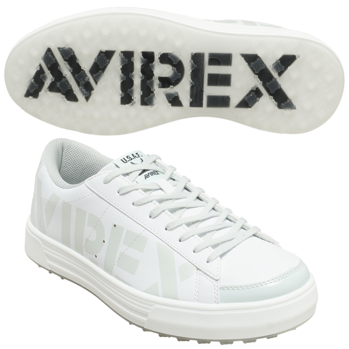新品 AVIREX アビレックス ゴルフシューズ 30cm ホワイト