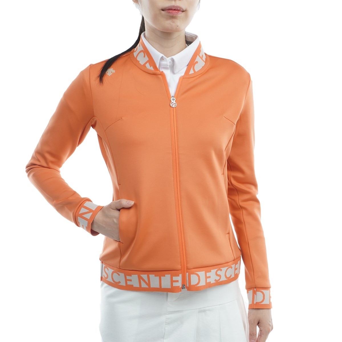 ダンスウィズドラゴン　サイズ2 オレンジ　ポロシャツ　ゴルフウェア　Mサイズ