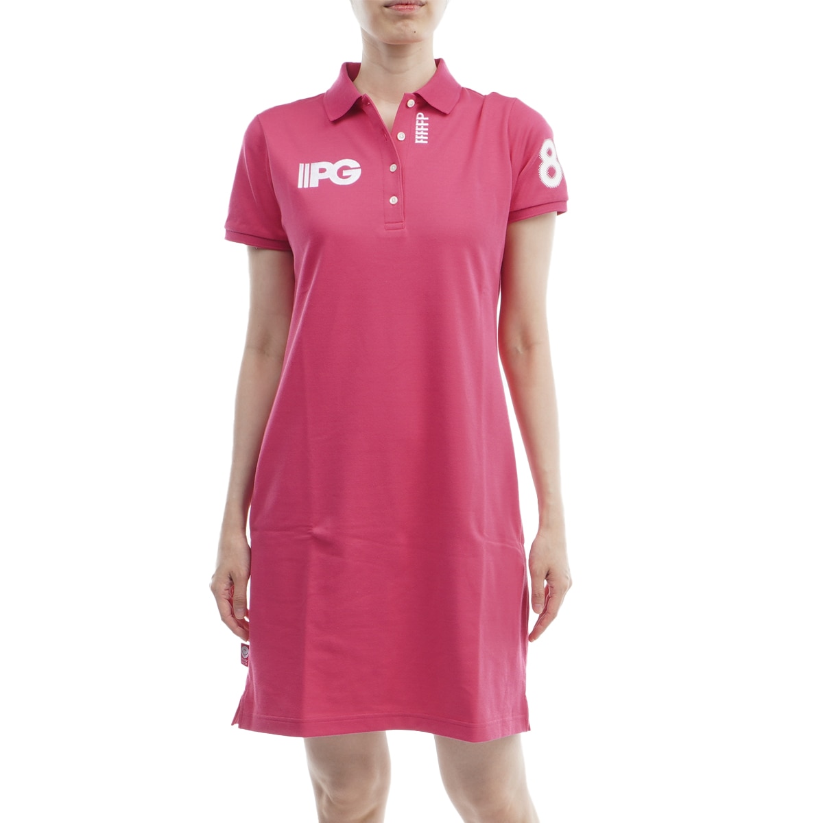 パーリーゲイツワンピースアンドプラス鹿の子インレイ柄