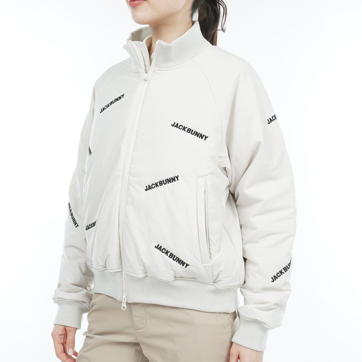 特価！マスターバニー　ポリエステルストレッチタフタ スタンドブルゾン 特価！マスターバニー ポリエステルストレッチタフタ スタンド