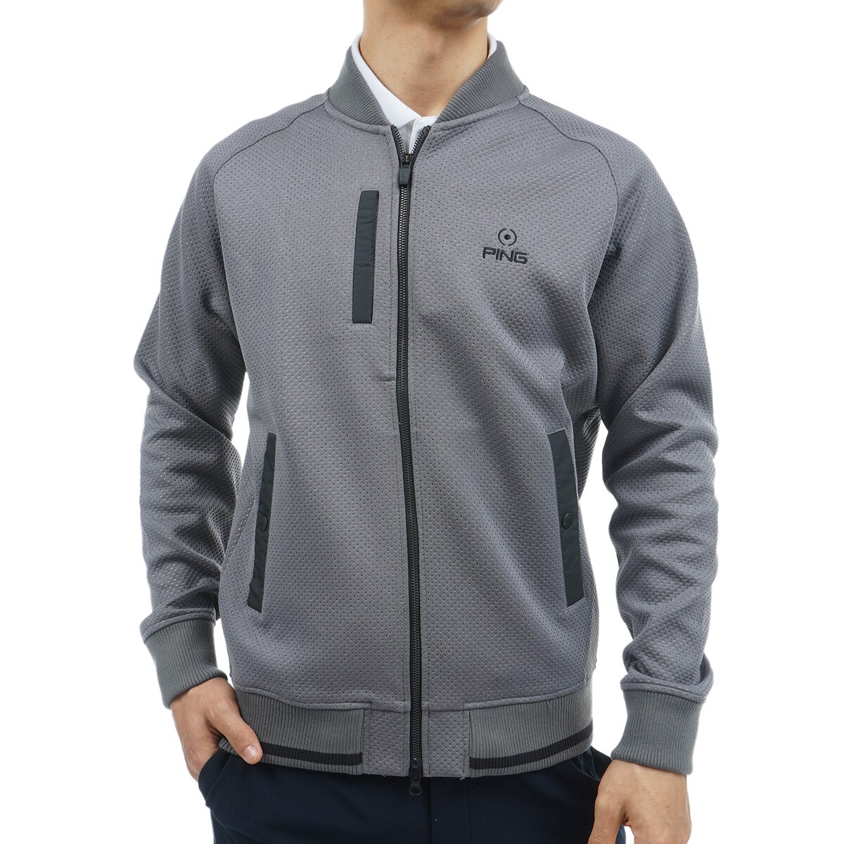 新品レディースL【PING】高周波ダンボールブルゾン　ブラック定価13，200円 ピン PING☆高周波ダンボールブルゾン レディス L PING - 新品