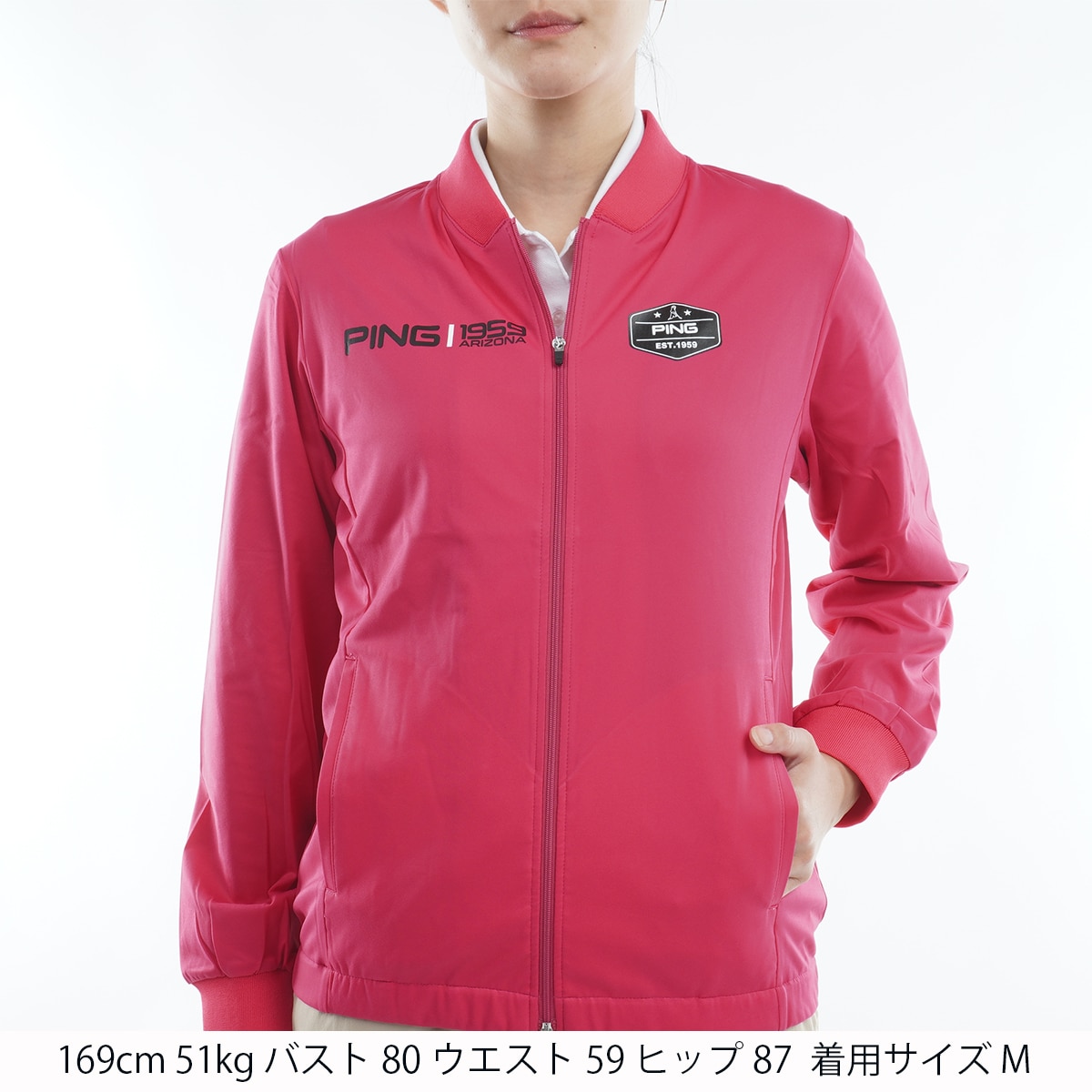 新品　PINGブルゾン軽量リップストリップ　ウィンドブレーカー PI2358EM00615_fw_thumbM.jpg