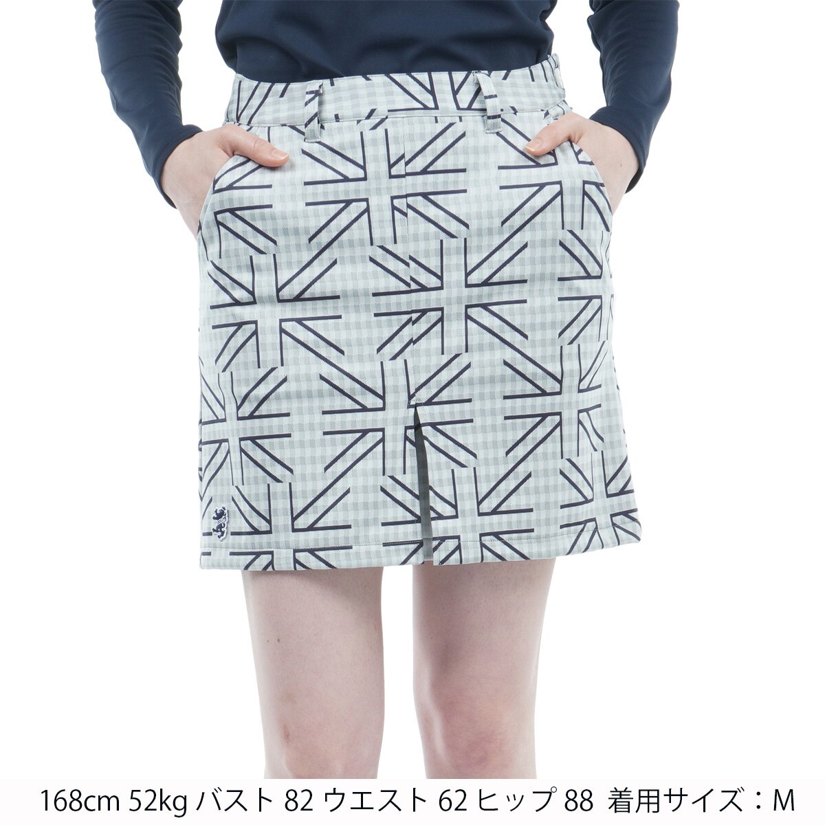 セール・アウトレット】ユニオンジャックチェック ボックスプリーツ