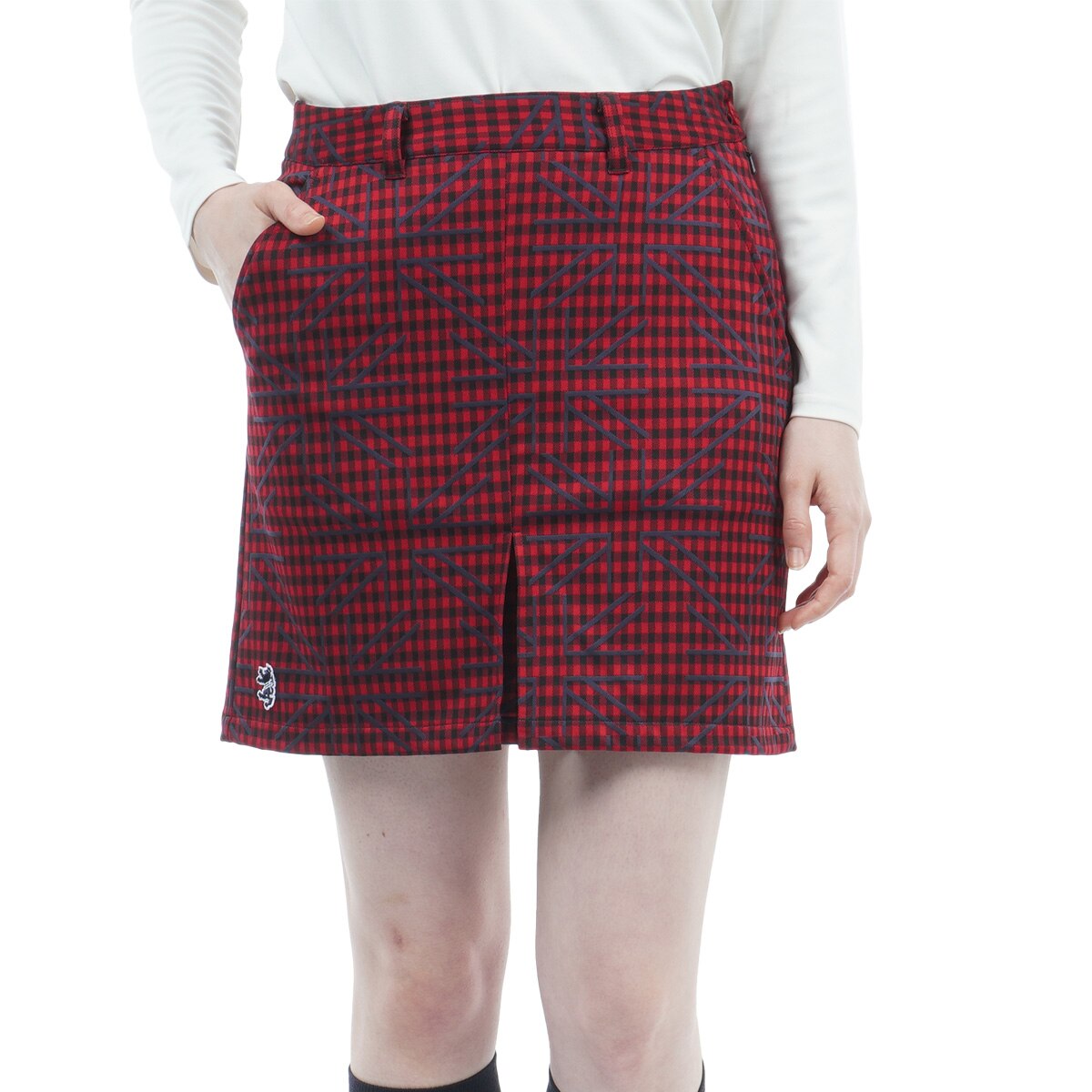 セール・アウトレット】ユニオンジャックチェック ボックスプリーツ