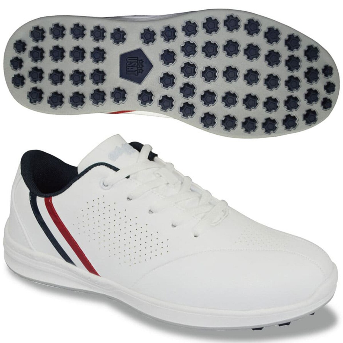 LEZAX(レザックス) Golf U.S.A シューズケース レッド GUSC-0204 RD khxv5rg LEZAX(レザックス) Golf U.S.A シューズケース レッド GUSC-0204