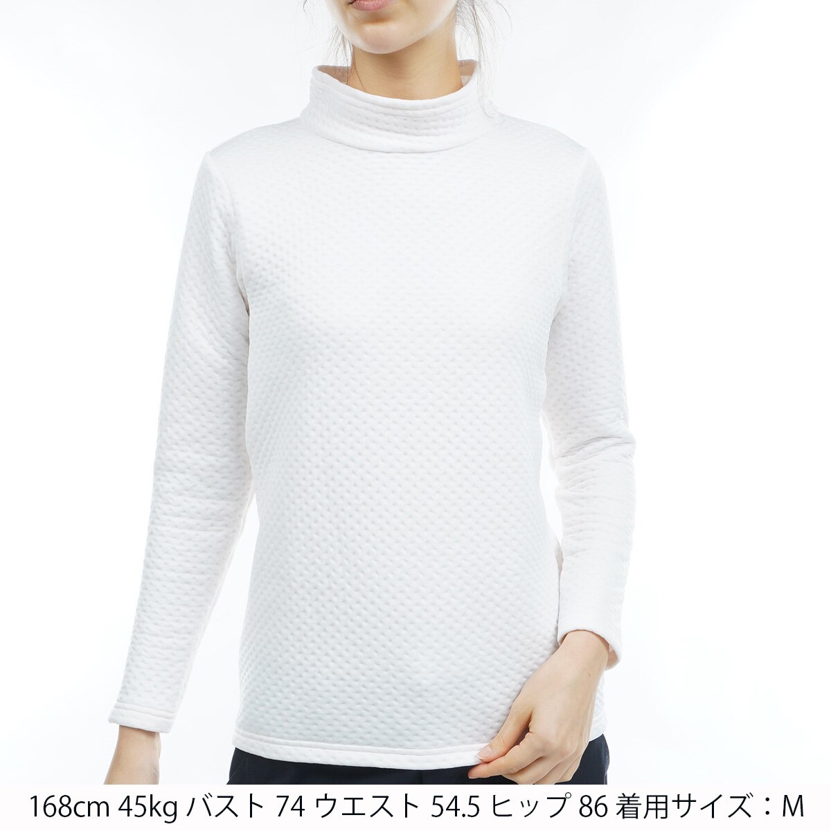 Black&White ハイネックウェア新品未使用品Mサイズ 小さいサイズ/洗える/日本製】ハイネックインナートップ