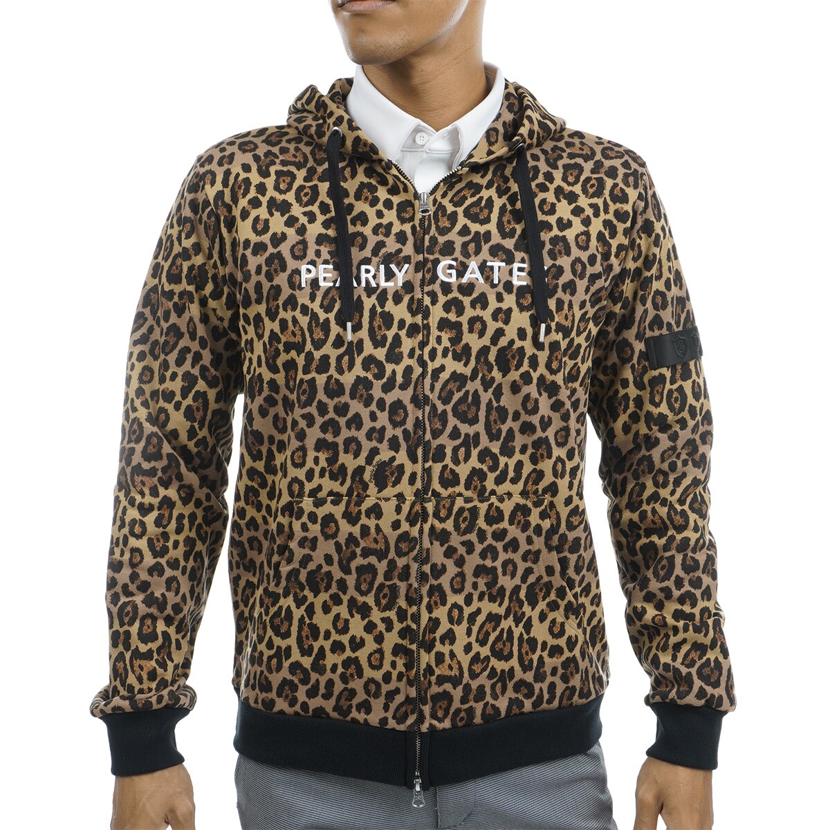 口コミ・評価｜裏毛シャドーボーダー レオパード柄パーカー（中間着