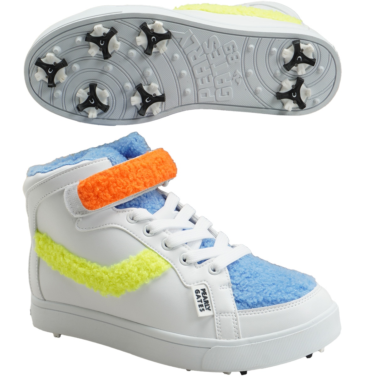 24cm パーリーゲイツ カラフルボア ミドルカット スパイク ゴ 24cm