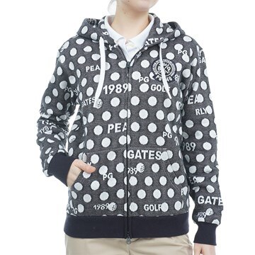 新品】パーリーゲイツ ジップパーカー ライトブラウン×ブラウン  