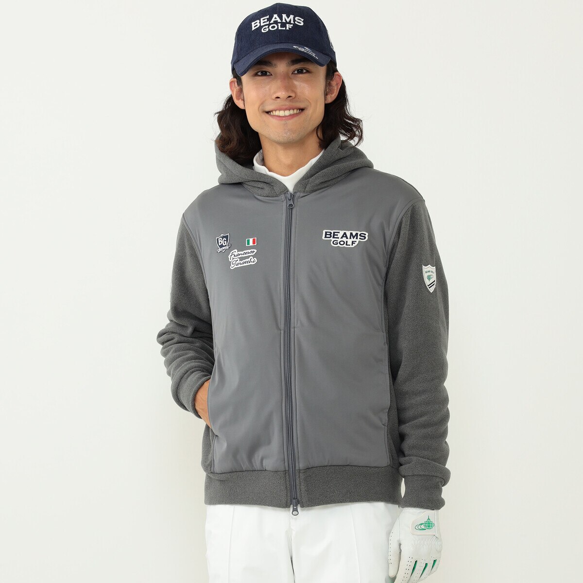 BEAMS GOLF PURPLE LABEL タラッティ エアシャット フリースパーカー